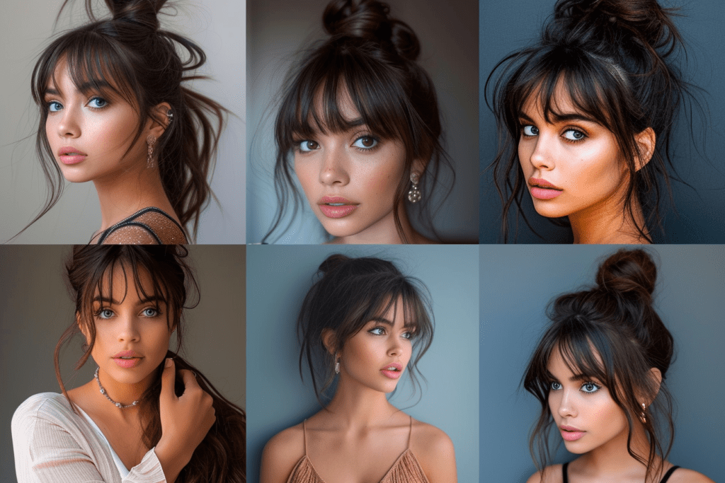 8 Stunning Updo Hairstyles with Bangs to Elevate Your Look COVER