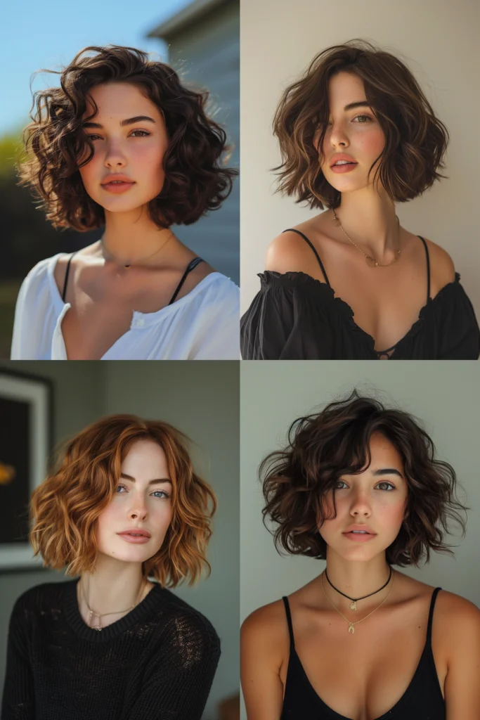 11 tendências de cortes de cabelo curtos e ondulados em 2024 6 11 Short Wavy Bob Haircuts Trending in 2024 6
