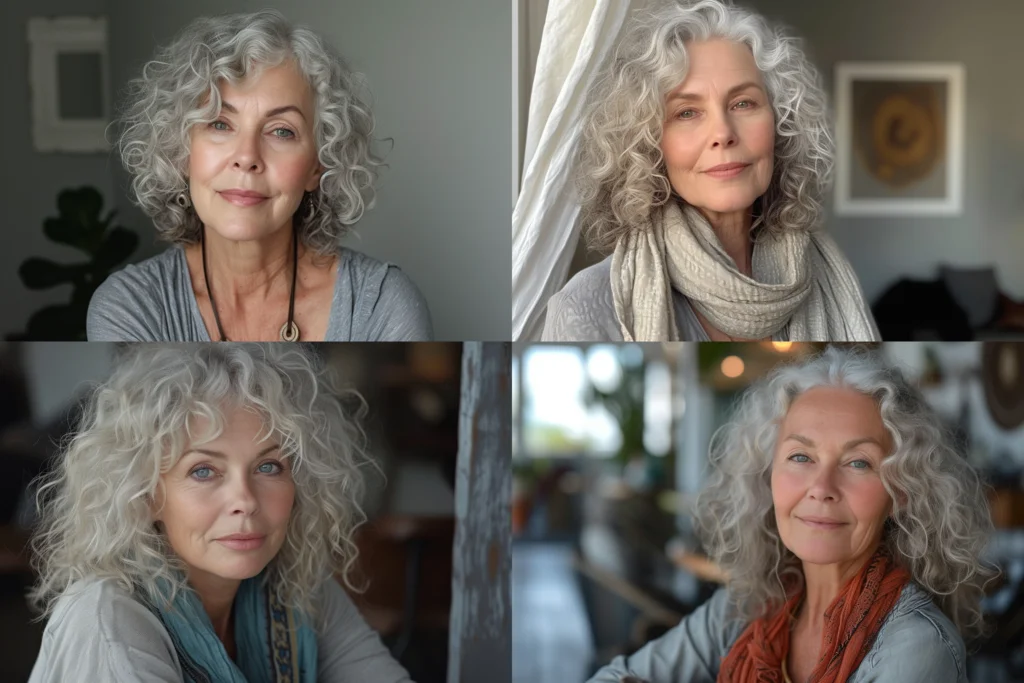 Curly Hair with Jagged Layers