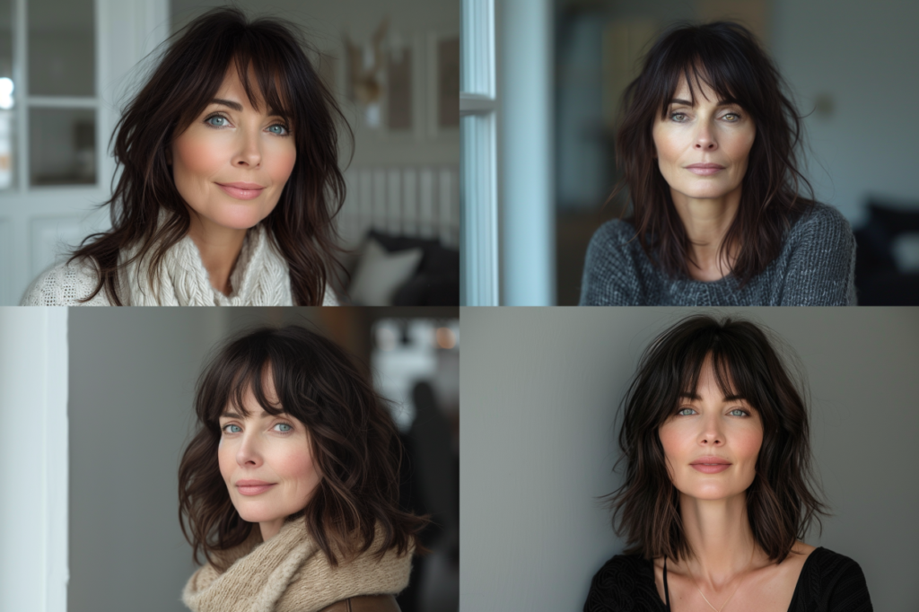 7 Medium-Length Haircuts for Women Over 40