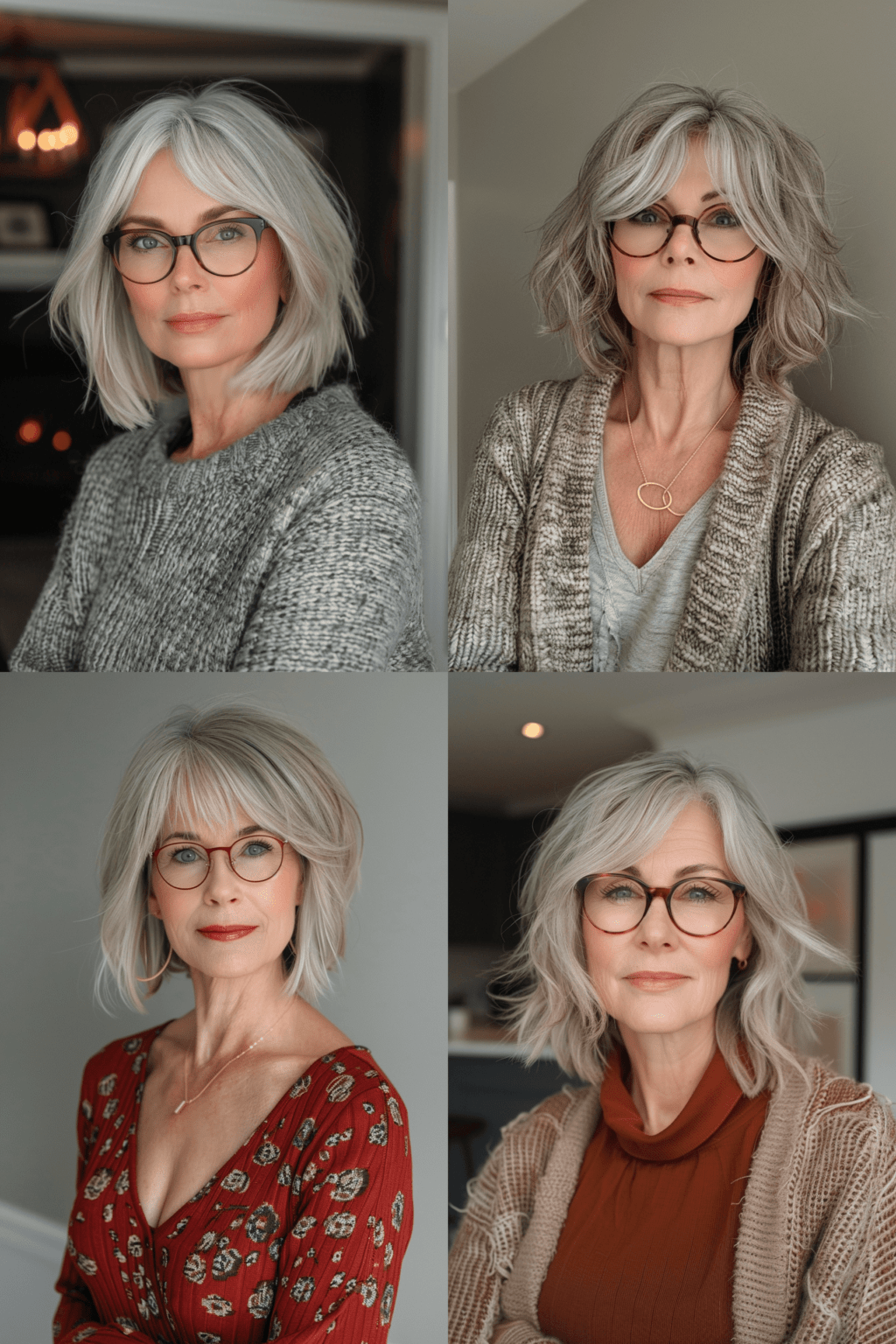13 Chic Hairstyles for Women Over 50 Wearing Glasses – StyleBliss