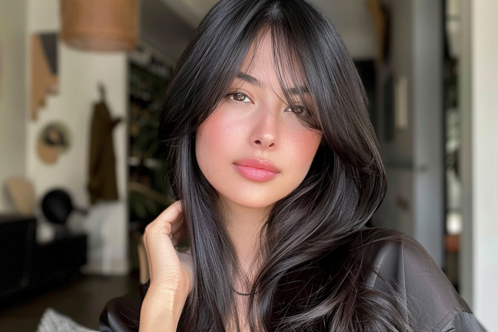 23 Gorgeous Long Curtain Bangs Hairstyles