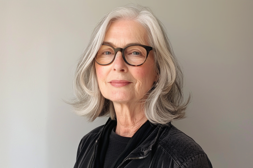 24 Beautiful Layered Haircuts for Women Over 70