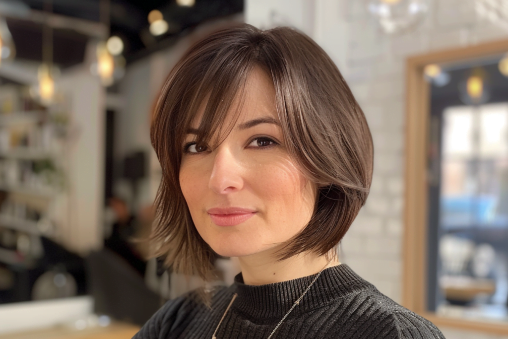 24 Gorgeous Bob Cuts with Long Bangs Trending Right Now