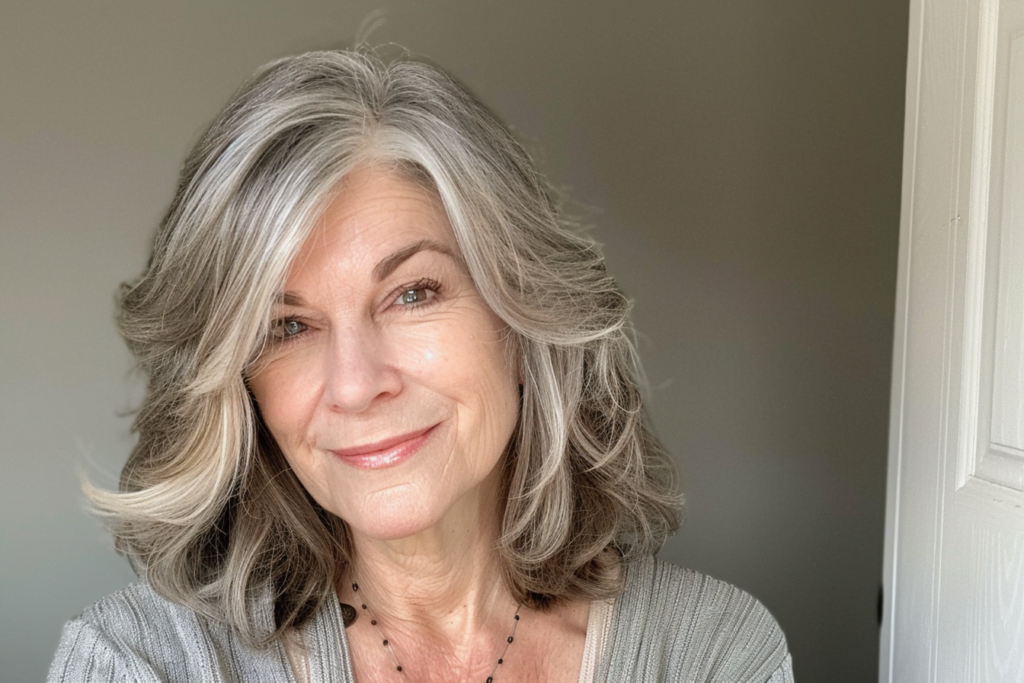 25 Youthful Medium-Length Hairstyles for Older Women