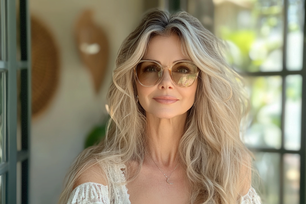 19 Trendy & Easy Long Hairstyles for Women Over 50